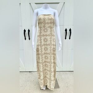 🔥Closet Clearout!🔥 Paper Heart Aztec Sun Sand Strapless Dress